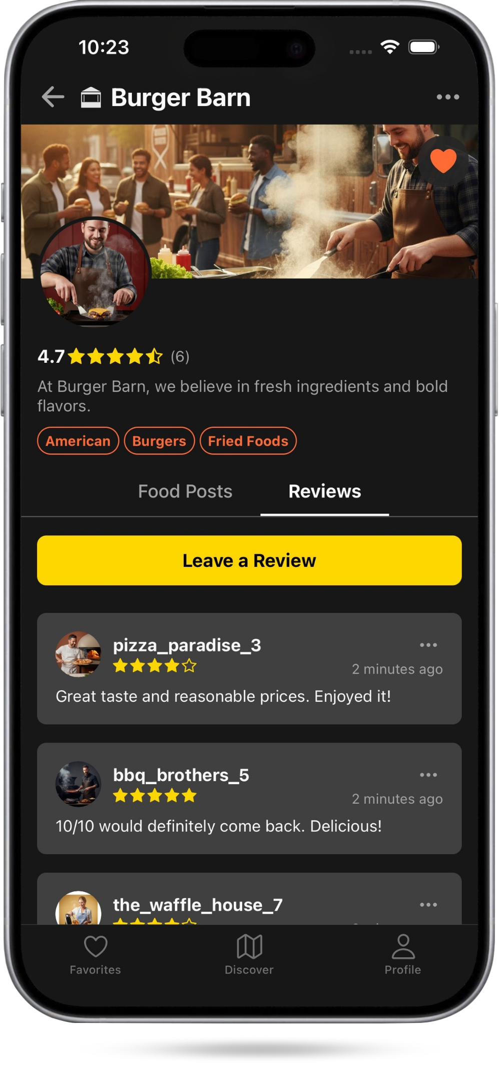 StreetBitez App Screenshot